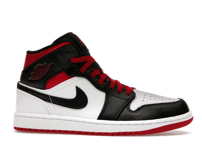 Jordan 1 Mid Gym Red Black Toe