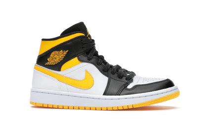 Jordan 1 Mid Laser Orange Noir (Femme)