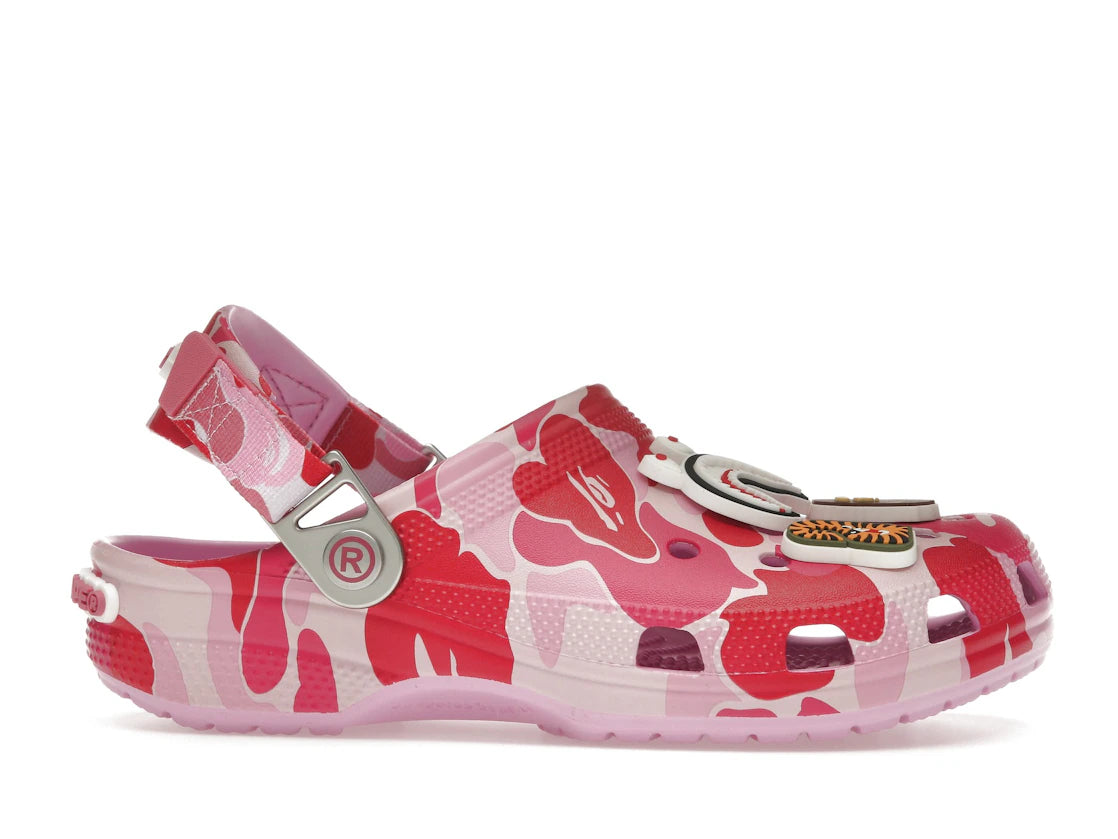 Crocs Classic Clog A Bathing Ape ABC Camo Pink