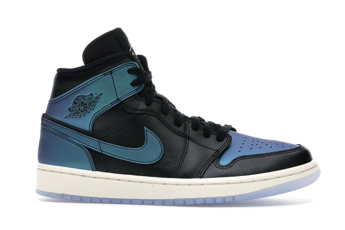 Jordan 1 Mid Iridescent Black