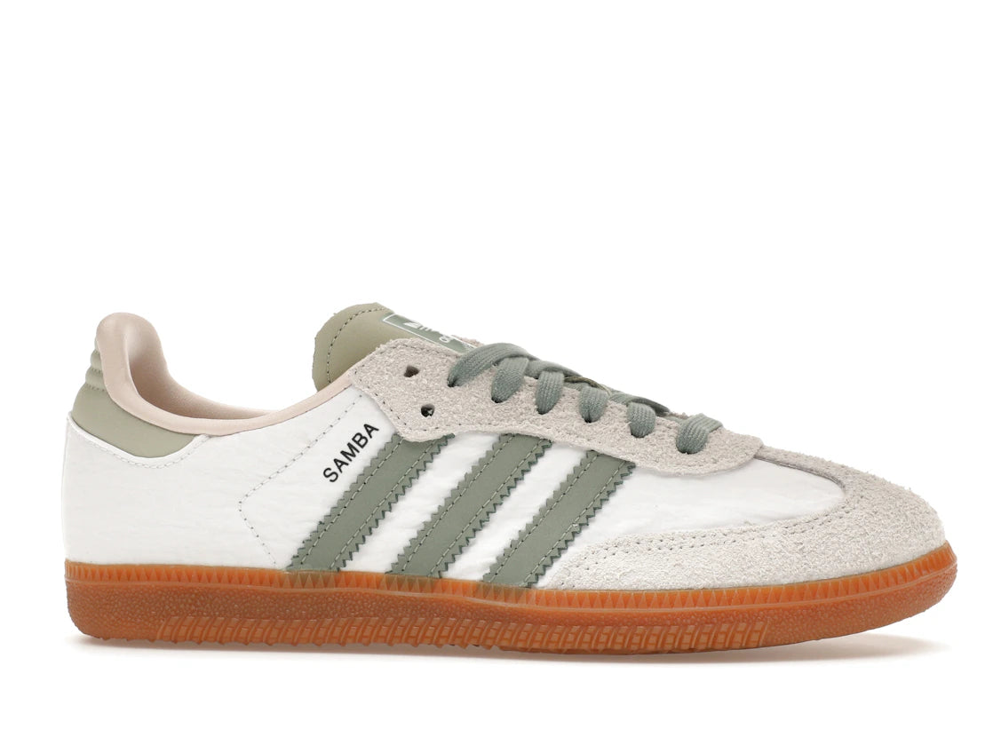 adidas Samba OG Argent Vert Mastic Mauve (Femme)
