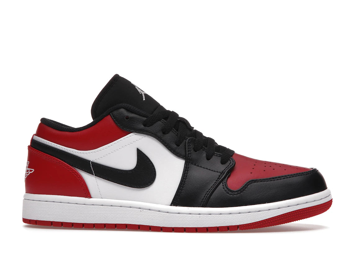 Jordan 1 Low Bred Toe (Homme)