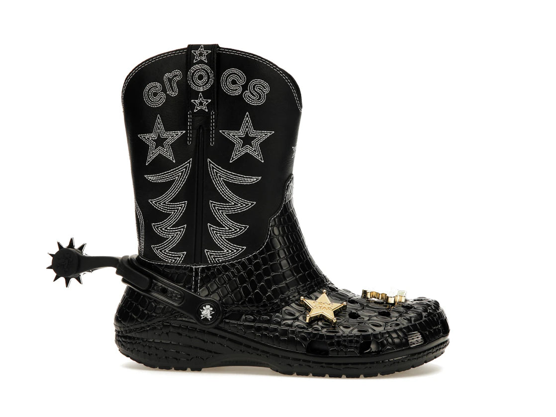 Crocs Classic Cowboy Boot Black