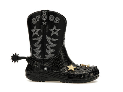 Crocs Classic Cowboy Boot Black