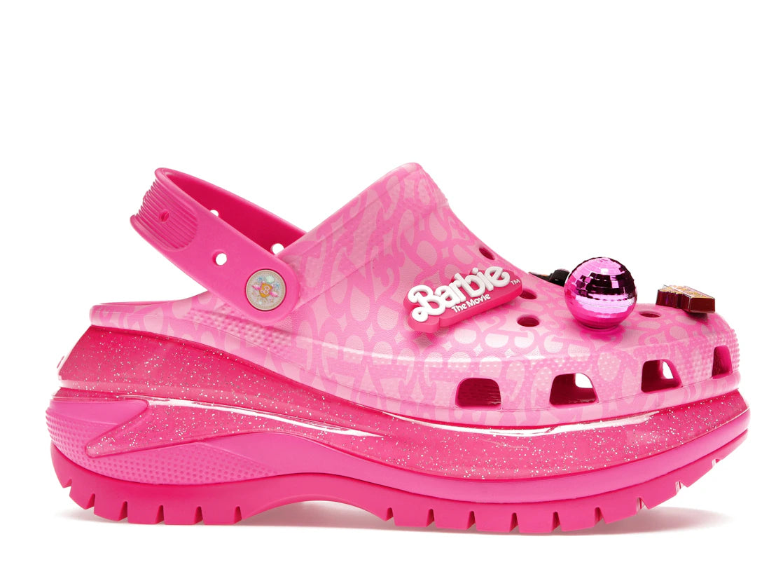 Crocs Classic Mega Crush Clog Barbie The Movie Electric Pink