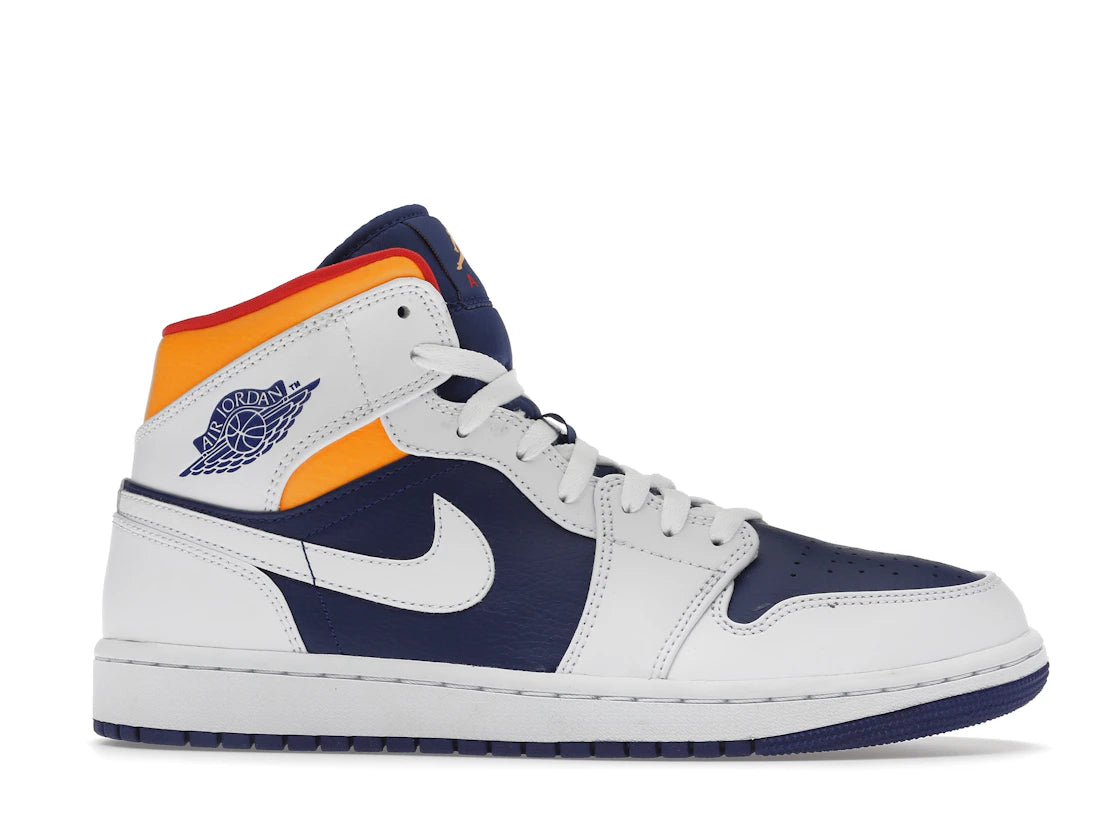 Jordan 1 Mid Royal Blue Laser Orange