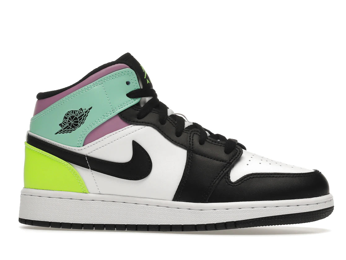 Jordan 1 Mid Pastel Black Toe
