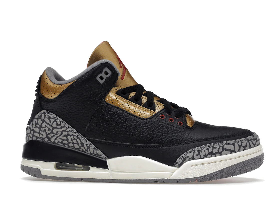 Jordan 3 Retro Black Cement Gold