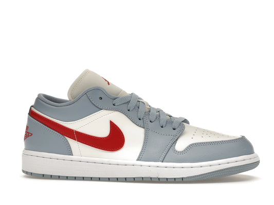 Jordan 1 Low Blue Whisper Dune Red