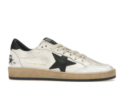 Golden Goose Ball-Star Low White Nappa Black Star