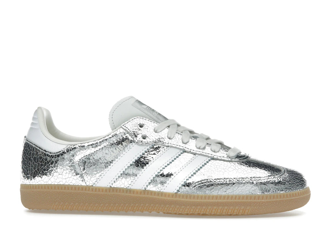 adidas Samba OG Silver Metallic Cracked Leather
