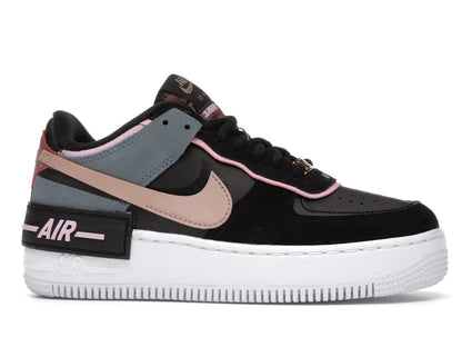 Nike Air Force 1 Low Shadow Black Light Arctic Pink Claystone Red