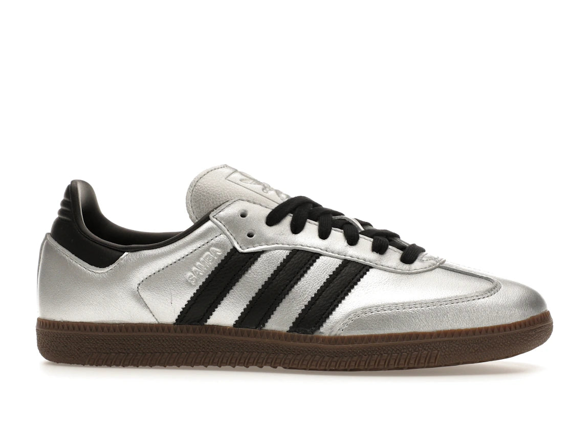 adidas Samba OG Silver Metallic Black Gum