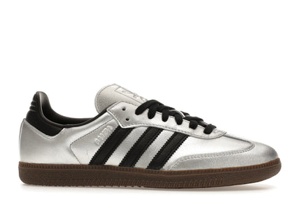 adidas Samba OG Silver Metallic Black Gum