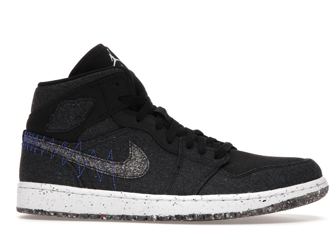 Jordan 1 Mid Crater Black