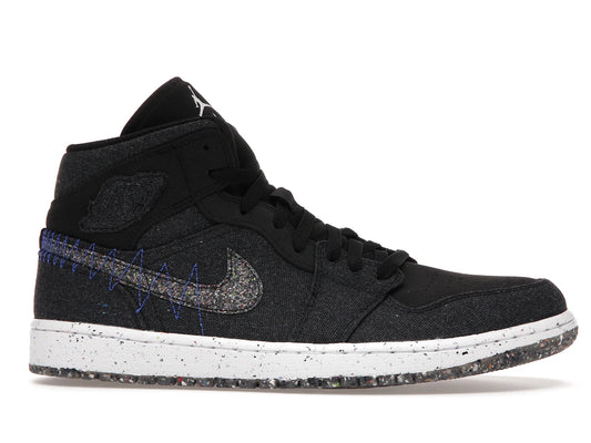 Jordan 1 Mid Crater Black