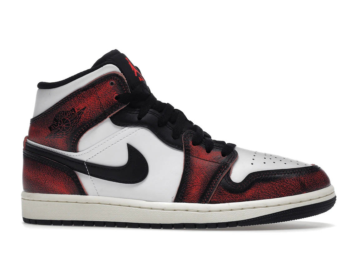Jordan 1 Mid Wear-Away Chicago