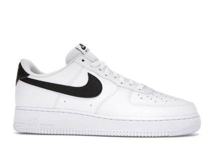Nike Air Force 1 Low '07 White Black Pebbled Leather