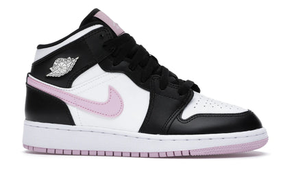 Jordan 1 Mid White Black Light Arctic Pink