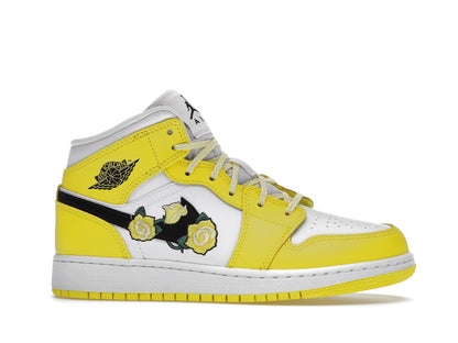 Jordan 1 Mid Dynamic Yellow Floral
