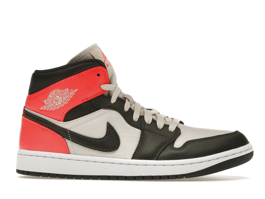 Jordan 1 Mid Newsprint Light Orewood Brown