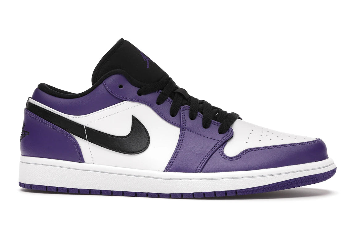 Jordan 1 Low Court Purple White