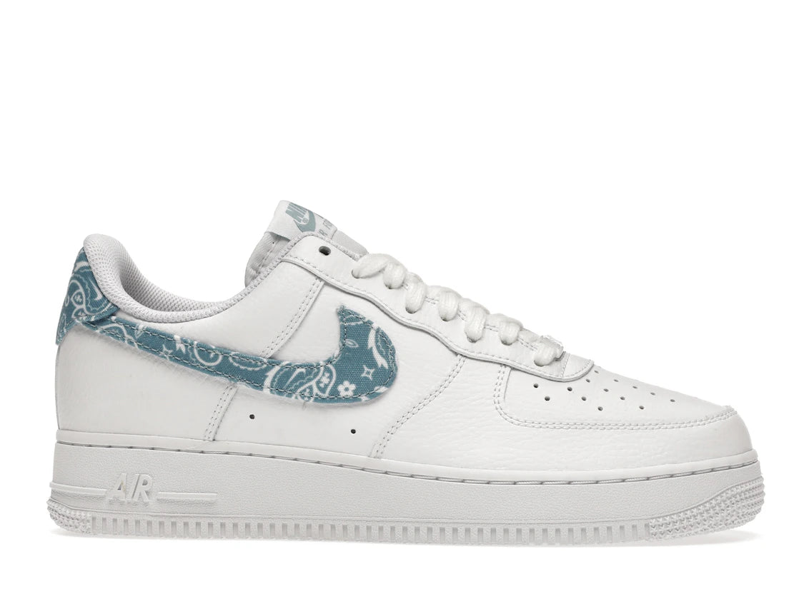 Nike Air Force 1 Low '07 Essential White Worn Blue Paisley