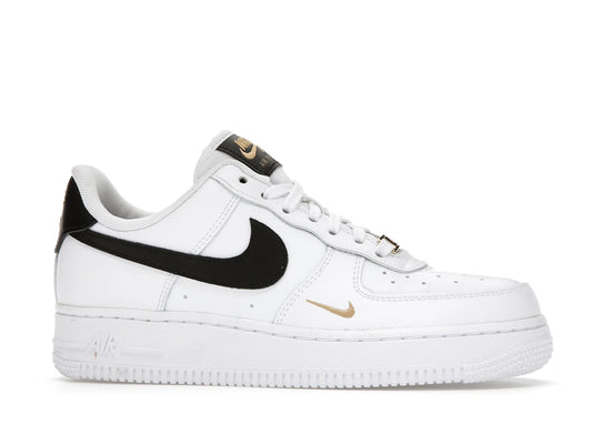 Nike Air Force 1 Low '07 Essential White Black Gold Mini Swoosh