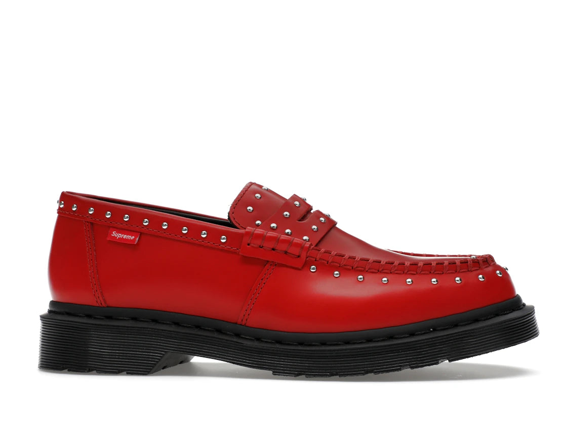 Dr. Martens Studded Penton Loafer Supreme Red