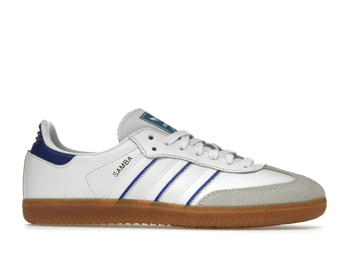 adidas Samba Leather Cloud White Lucid Blue