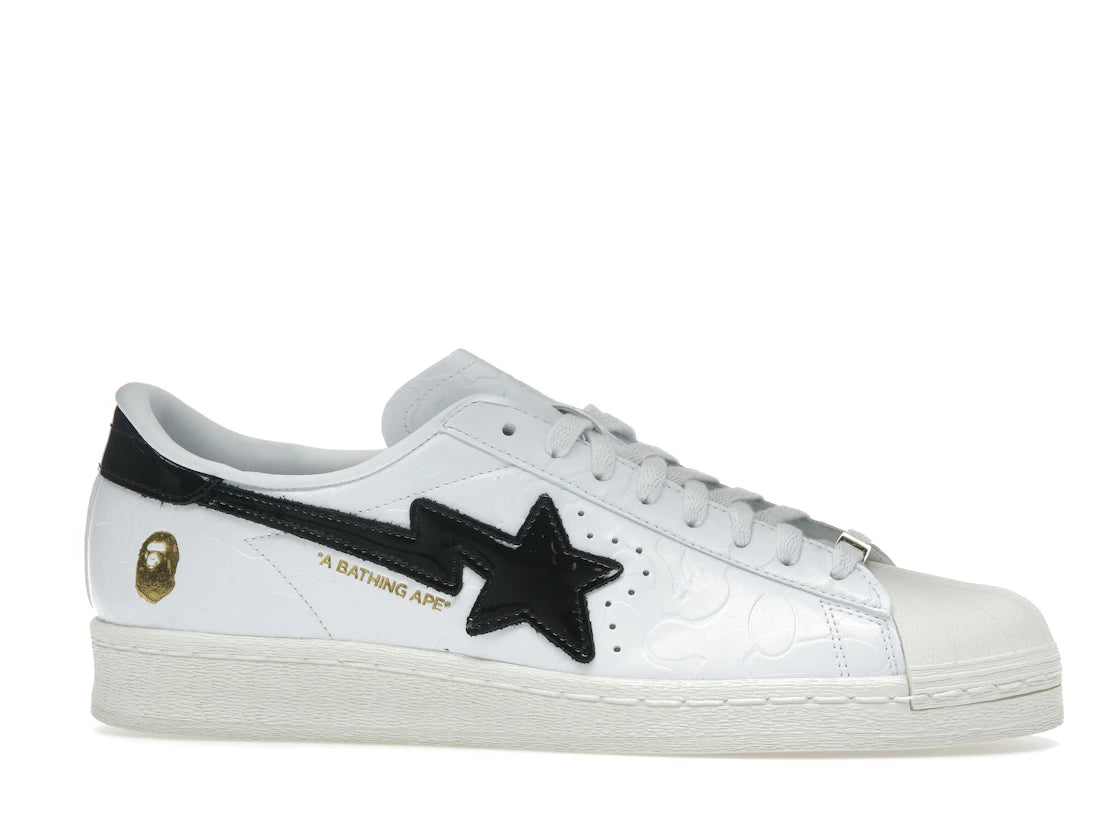 Adidas Superstar Vintage Bape White Black