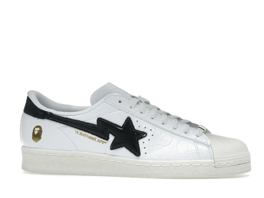 Adidas Superstar Vintage Bape White Black