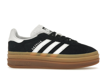 adidas Gazelle Bold Noir Blanc Gomme (Femme)