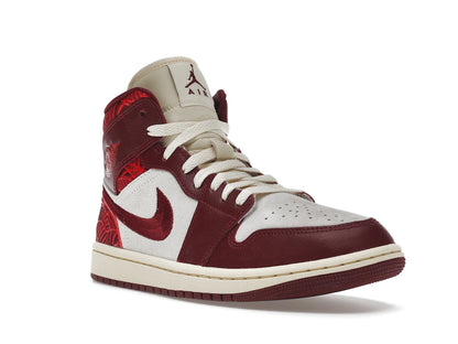 Jordan 1 Mid SE Tiki Leaf Team Red