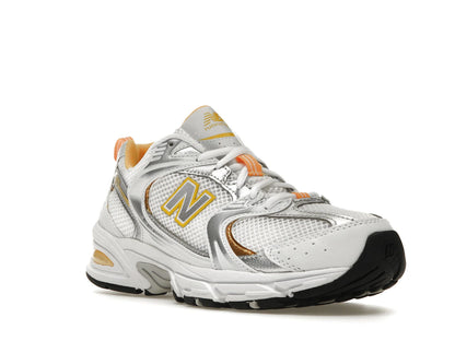 New Balance 530 White Vibrant Apricot Silver Metallic