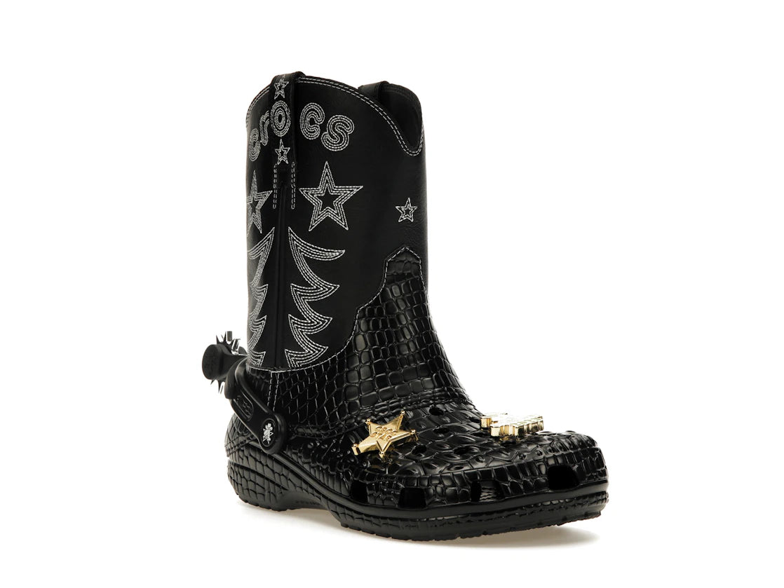 Crocs Classic Cowboy Boot Black