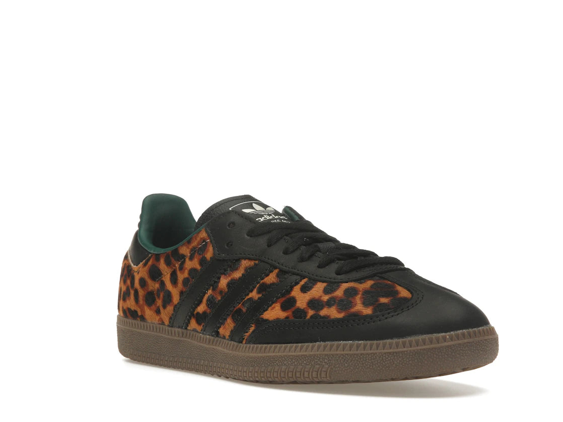 adidas Samba OG Black Green Leopard