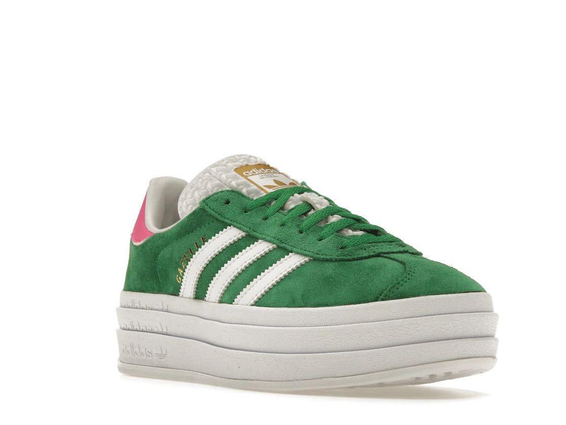 adidas Gazelle Bold Green Lucid Pink