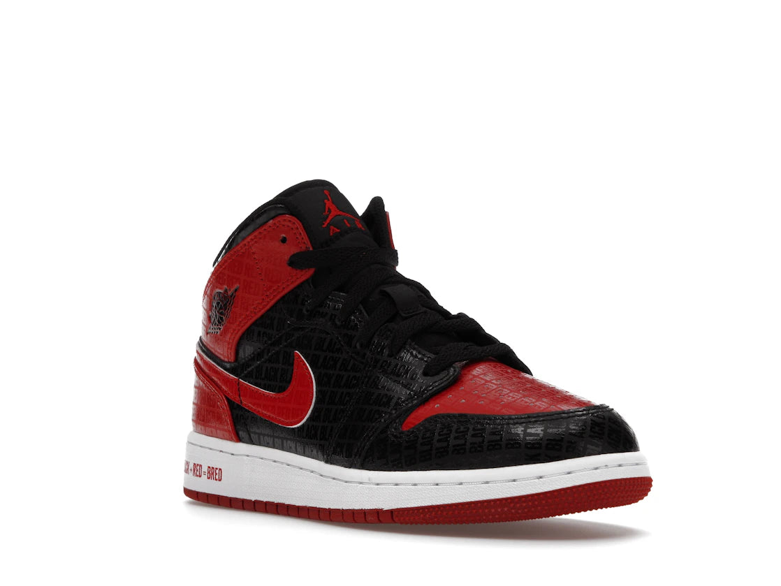 Jordan 1 Mid Bred Text