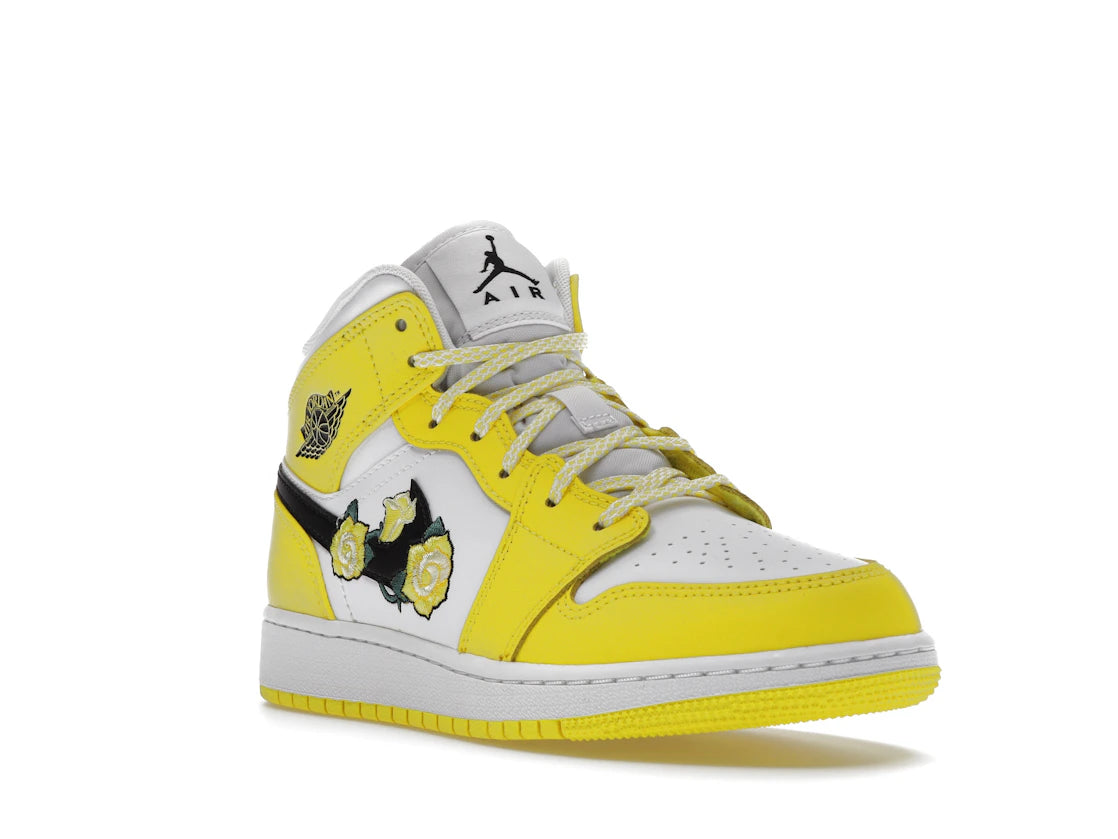 Jordan 1 Mid Dynamic Yellow Floral