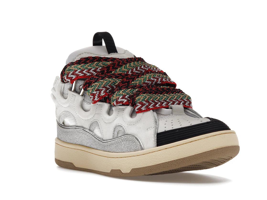 Lanvin Leather Curb White Grey Black