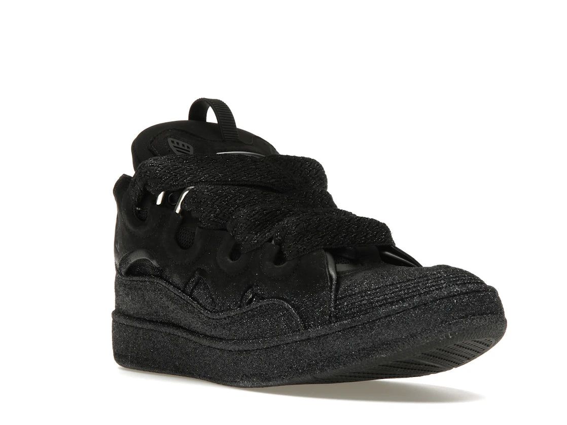 Lanvin Leather Curb Black Glitter