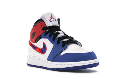Jordan 1 Mid Rush Blue University Red