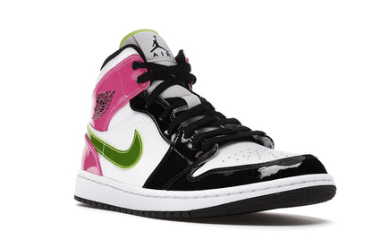 Jordan 1 Mid White Black Cyber Pink