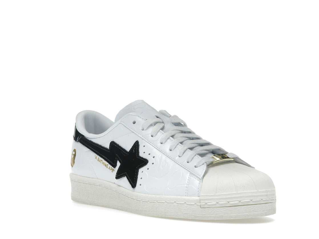 Adidas Superstar Vintage Bape White Black