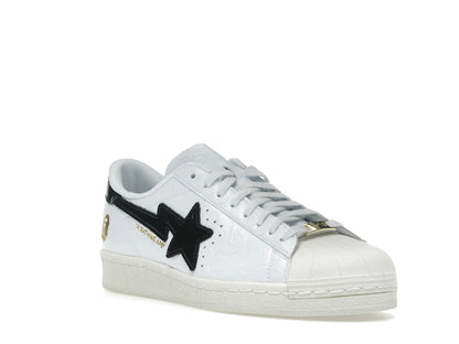 Adidas Superstar Vintage Bape White Black