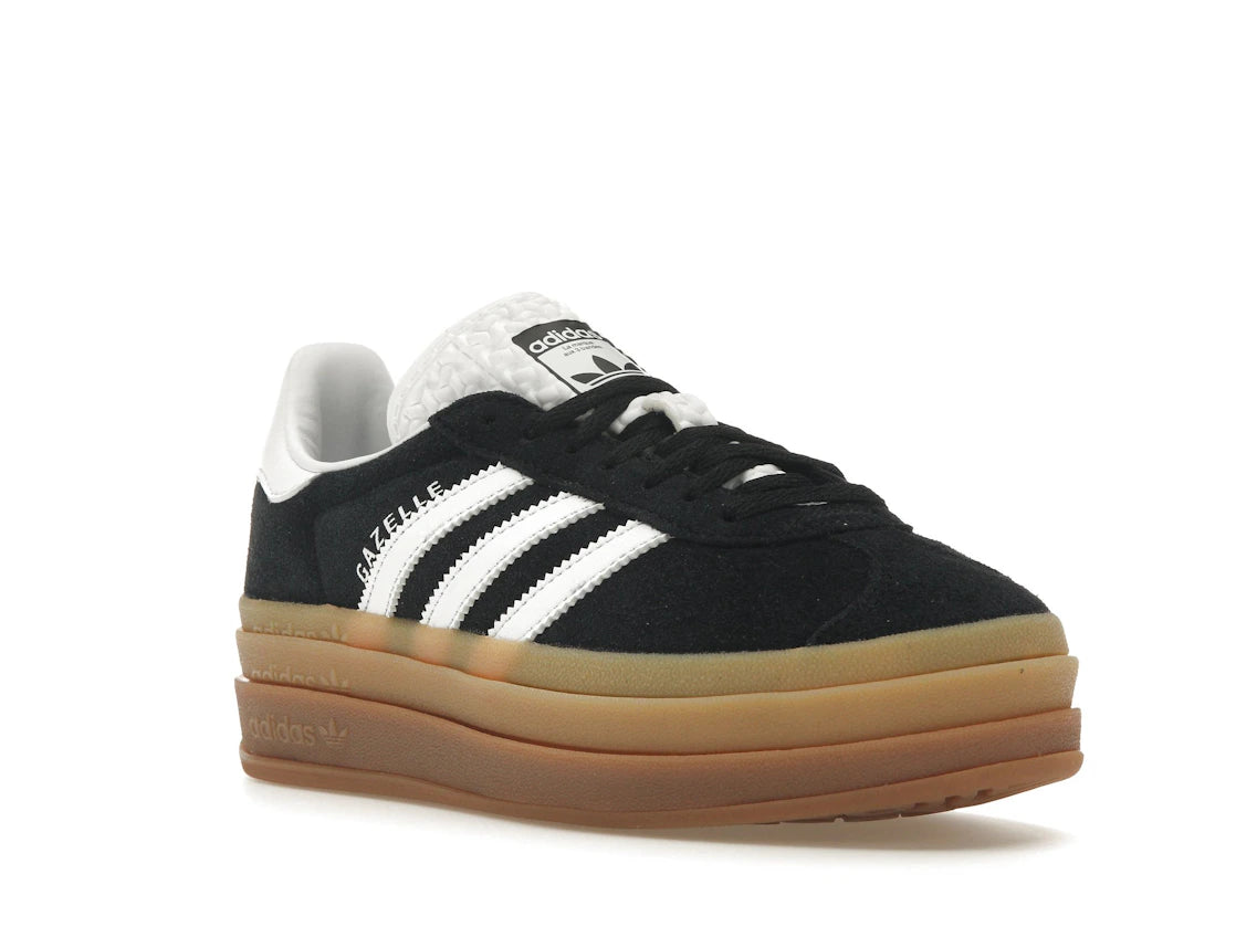 adidas Gazelle Bold Noir Blanc Gomme (Femme)