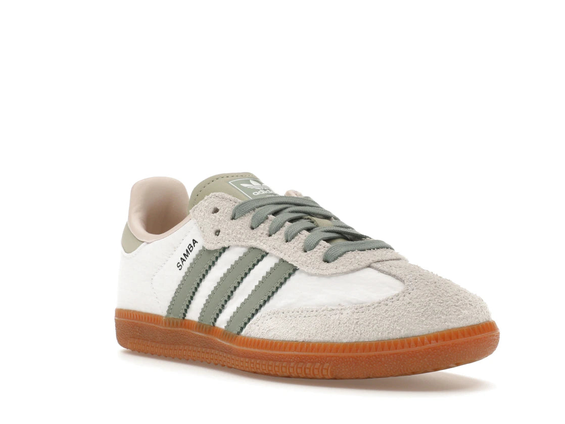 adidas Samba OG Argent Vert Mastic Mauve (Femme)
