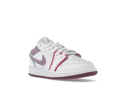 Jordan 1 Low White Light Bordeaux