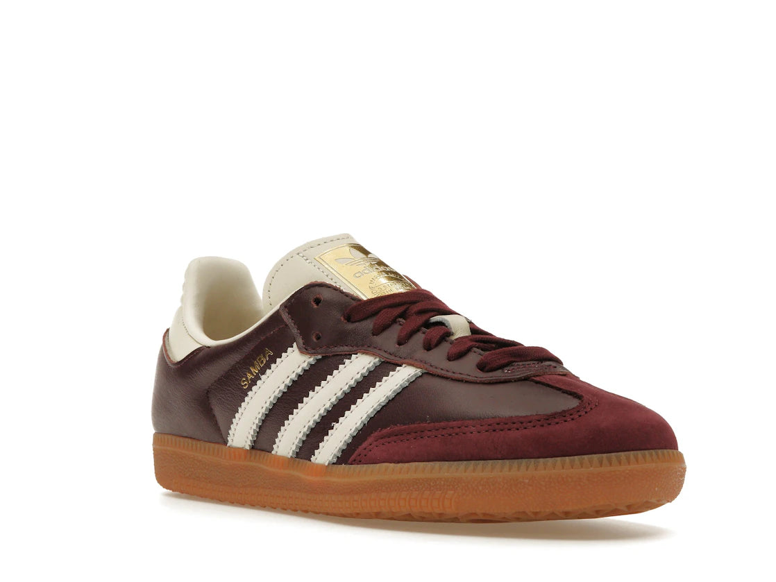 adidas Samba OG Maroon Gold Metallic